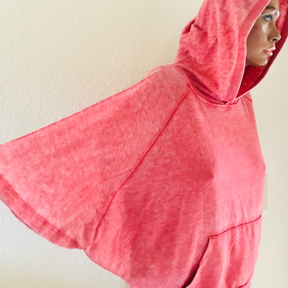 FOREVER 21 Angel Sleeve Fleece HOODIE JACKET S